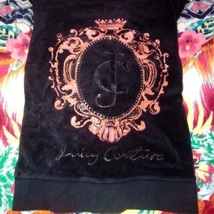 Juicy couture blue velour design logo in the back